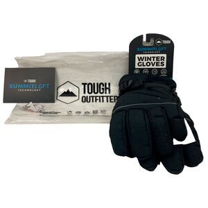 Tough Outfitters SummitLoft-Women M-Black Winter Glove-Insulated-Wind/Waterproof